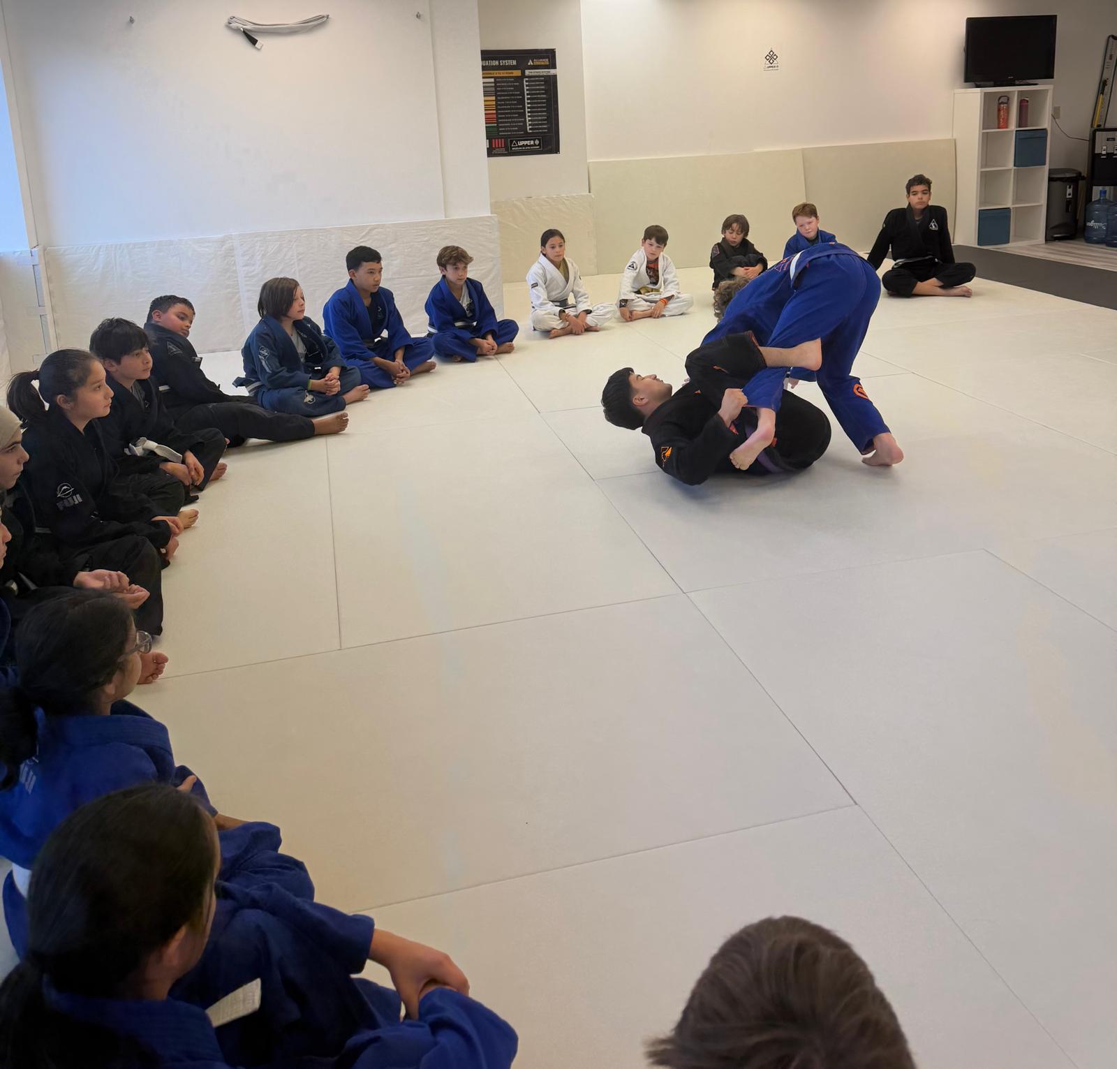 Kids Brazilian Jiu-Jitsu class at Upper Jiu Jitsu Academy